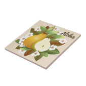 Tropisch Hawaiianische Birnen Fliese (Seite)