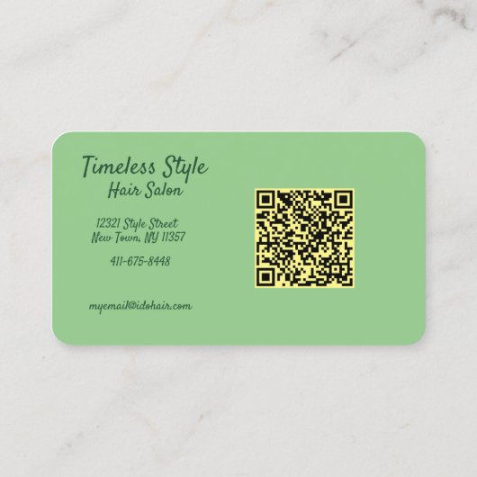 Tropisch-hawaiianische Blume Visitenkarte (Rückseite)