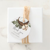 Tropisch-hawaiianische Flora und Kokosnuss Geschenkanhänger (Beispiel)