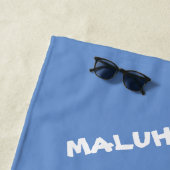 Tropisch-hawaiianische Friedensstiftung Liebe Name Strandtuch (Beispiel)