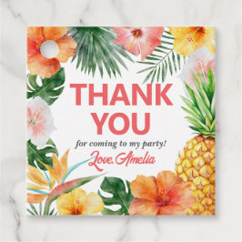 Tropisch Hawaiianische Geburtstagsparty Geschenkanhänger