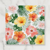 Tropisch Hawaiianische Geburtstagsparty Geschenkanhänger (Rückseite)