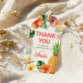 Tropisch Hawaiianische Geburtstagsparty Geschenkanhänger