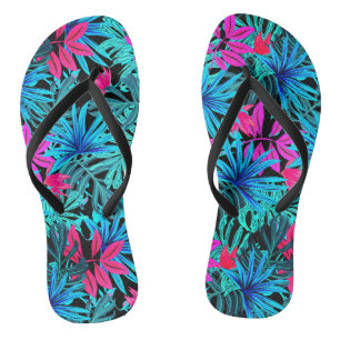 Tropisch-hawaiianische Muster-Flip-Flops Badesandalen