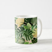 Tropisch/hawaiisch/Leaf Kaffeetasse (VorderseiteRechts)
