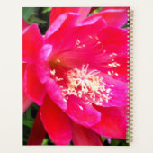 Tropisch Hot Pink Epie Blume Foto Planer (Rückseite)