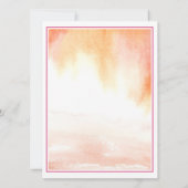 Tropisch Hot Pink Freesia Einladung (Rückseite)