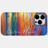 Tropisch klares Meer Sonnenuntergang mit Personali Case-Mate iPhone Hülle (Rückseite (Horizontal))