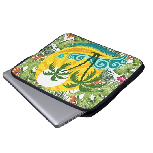 tropisch laptopschutzhülle (Vorne Knopf)