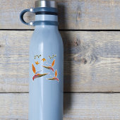 Tropisch lebendiger, handGezeichnet Paradies-Vogel Aufkleber