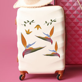 Tropisch lebendiger, handGezeichnet Paradies-Vogel Aufkleber