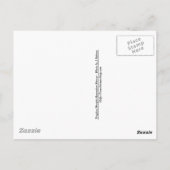 Tropisch Lila hawaiianische Blume Postkarte (Rückseite)