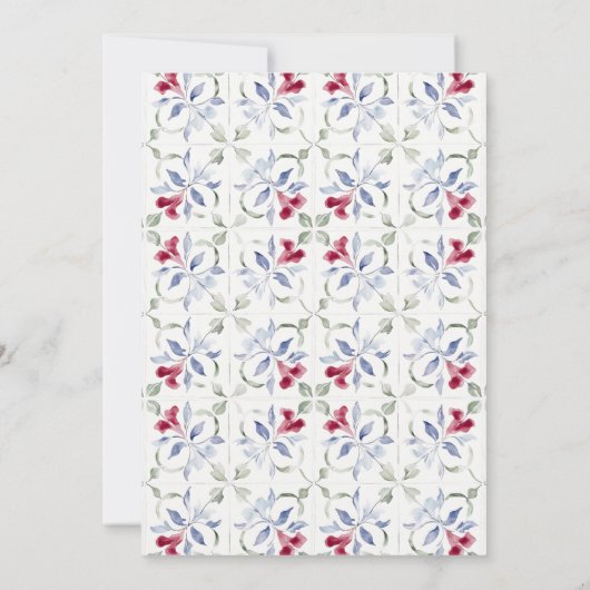 Tropisch marokkanische Camel Watercolor Hochzeit Einladung (Rückseite)