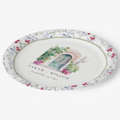 Tropisch-marokkanische Hochzeit im Wassersportzent Pappteller (Schrägansicht)