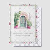 Tropisch-marokkanische Hochzeit im Wassersportzent Pergament Einladungen (Versetzt (Einladung))