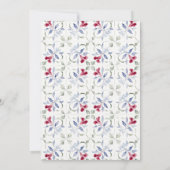 Tropisch-marokkanische Hochzeitsfeier Einladung (Rückseite)