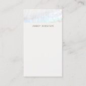 Tropisch Minimalistisch Seashell Visitenkarte (Vorderseite)