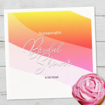 Tropisch orange rosa Farbtöne Horizontal Streams