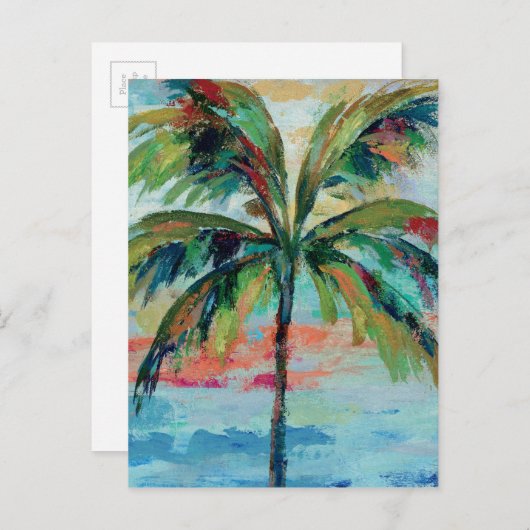 tropisch Palm Tree Postkarte (Vorne/Hinten)
