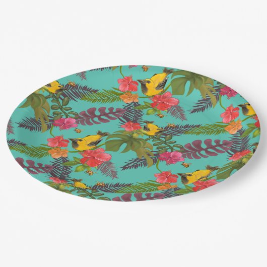 tropisch pappteller (Schrägansicht)