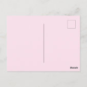 Tropisch Pink Blume Diolle Vielen Dank Postkarte (Rückseite)