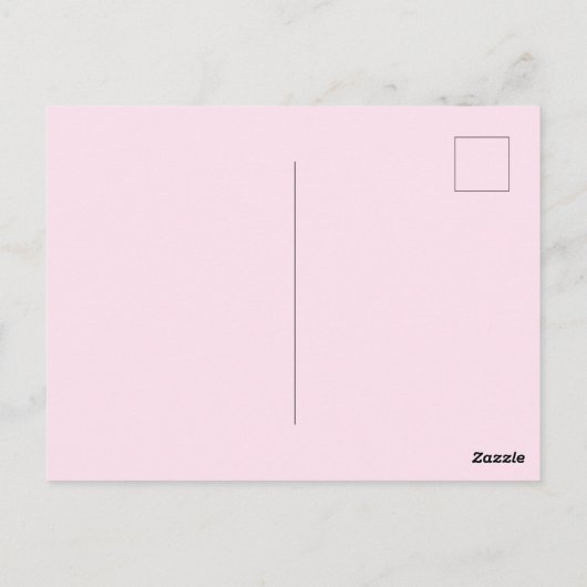 Tropisch Pink Blume Diolle Vielen Dank Postkarte (Rückseite)