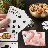 tropisch Pink Flamingo Spielkarten (In Situ)