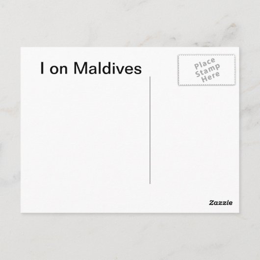 tropisch postkarte (Rückseite)