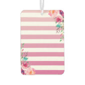 Tropisch rosa Ananas Personalisiert Autolufterfrischer (Rückseite)