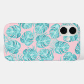 Tropisch rosa aquamarines Aquarellmonster verlasse Case-Mate iPhone Hülle (Rückseite (Horizontal))