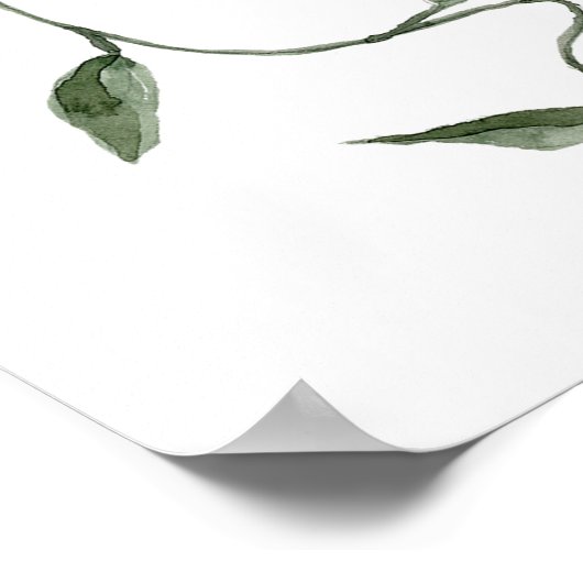 Tropisch rosa Bläserndusche Begrüßung Poster (Ecke)