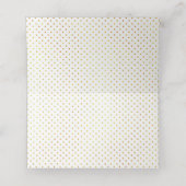 Tropisch rosa Blätter Moderne Hochzeitsbegleitung Platzkarte (Innenseite Aufgefaltet)