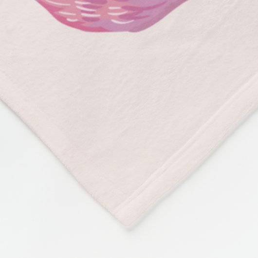 Tropisch rosa Blume, Protea, Paradiesvogel fl Fleecedecke (Ecke)