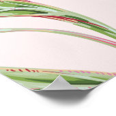 Tropisch rosa Blume, Protea, Paradiesvogel fl Poster (Ecke)