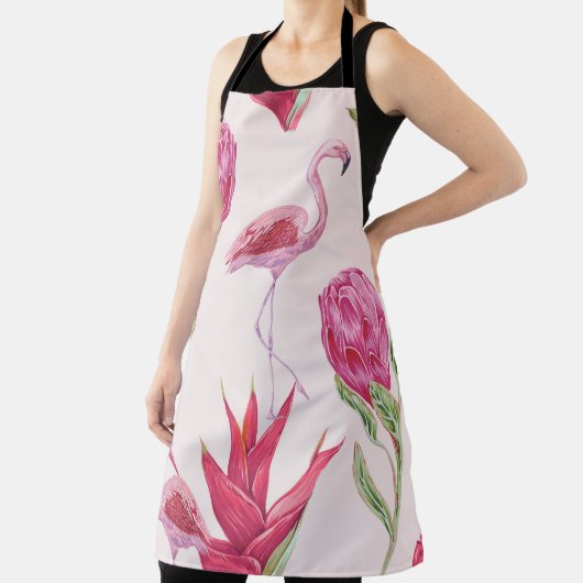 Tropisch rosa Blume, Protea, Paradiesvogel fl Schürze (InSitu)