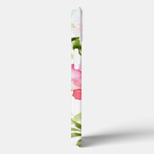 Tropisch rosa Blumenmohnmuster Case-Mate iPhone Hülle (Rückseite / Rechts)