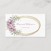 Tropisch rosa Blüte individuell einstellbar Visitenkarte (Vorderseite)