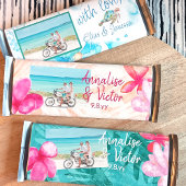 Tropisch rosa Brautkandy Bar Wrapper Flyer