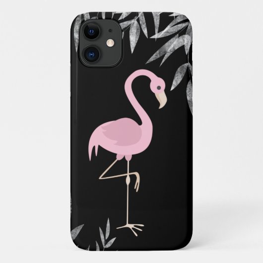 Tropisch rosa Flamingo an einem dramatischen schwa Case-Mate iPhone Hülle (Rückseite)
