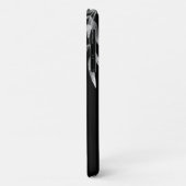 Tropisch rosa Flamingo an einem dramatischen schwa Case-Mate iPhone Hülle (Hinten/Links)