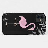 Tropisch rosa Flamingo an einem dramatischen schwa Case-Mate iPhone Hülle (Rückseite (Horizontal))