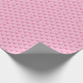 Tropisch rosa Flamingo Geschenkpapier (Ecke)