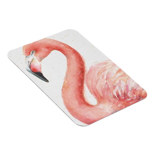 tropisch | Rosa Flamingo Magnet (Rechte Seite)