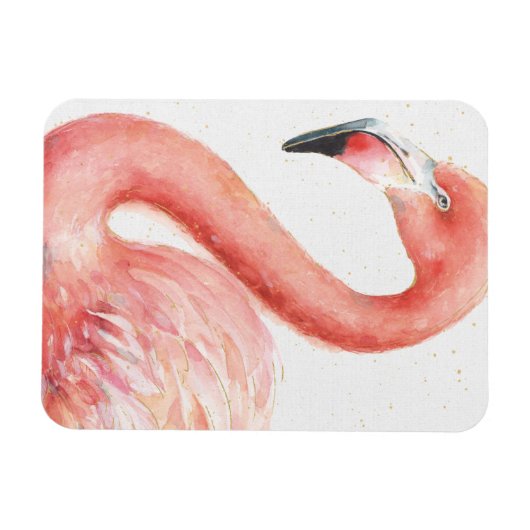 tropisch | Rosa Flamingo Magnet (Horizontal)