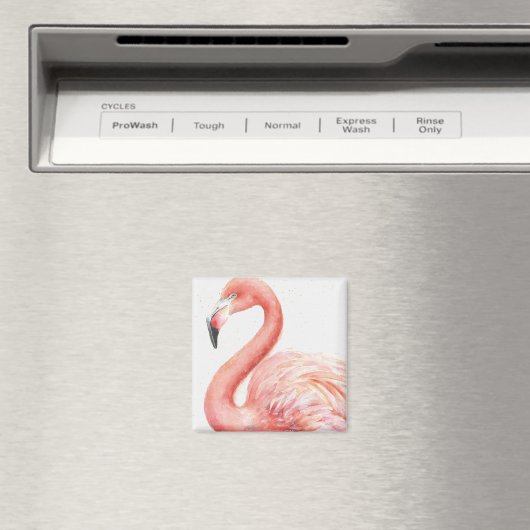 tropisch | Rosa Flamingo Magnet (In Situ (Geschirrspüler))