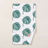 Tropisch rosa Flamingo Malerei Badehandtuch Set (Handtuch)