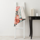 Tropisch rosa Flamingo mit orchiden Blume und Lee Sherpadecke (Beispiel)