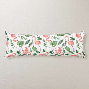 Tropisch rosa Flamingo Muster v2 Seitenschläferkissen