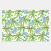 Tropisch rosa Flamingo und Blume Geschenkpapier Set (Vorderseite 3)