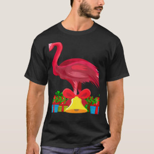 Tropisch rosa Flamingo Weihnachten mit Dekoratione T-Shirt